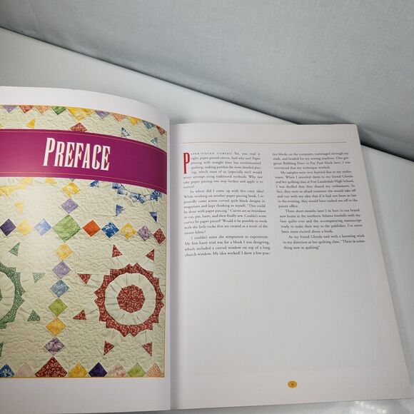 Paper Pieced Curves 8 Quilted Projects by Jodie Davis 2000 Patchwork Patterns - Picture 11 of 15